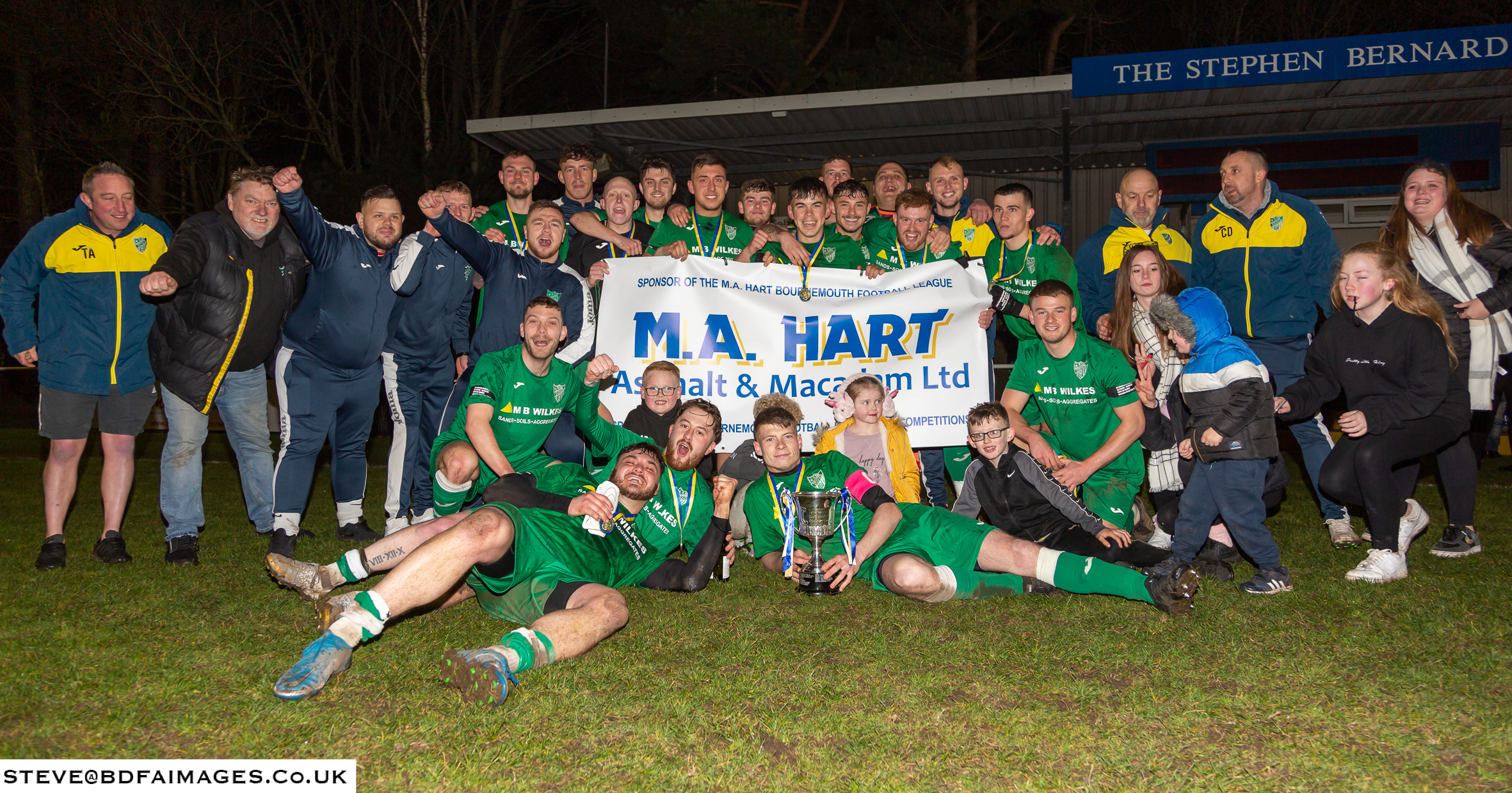 Parkstone Athletic with trophy